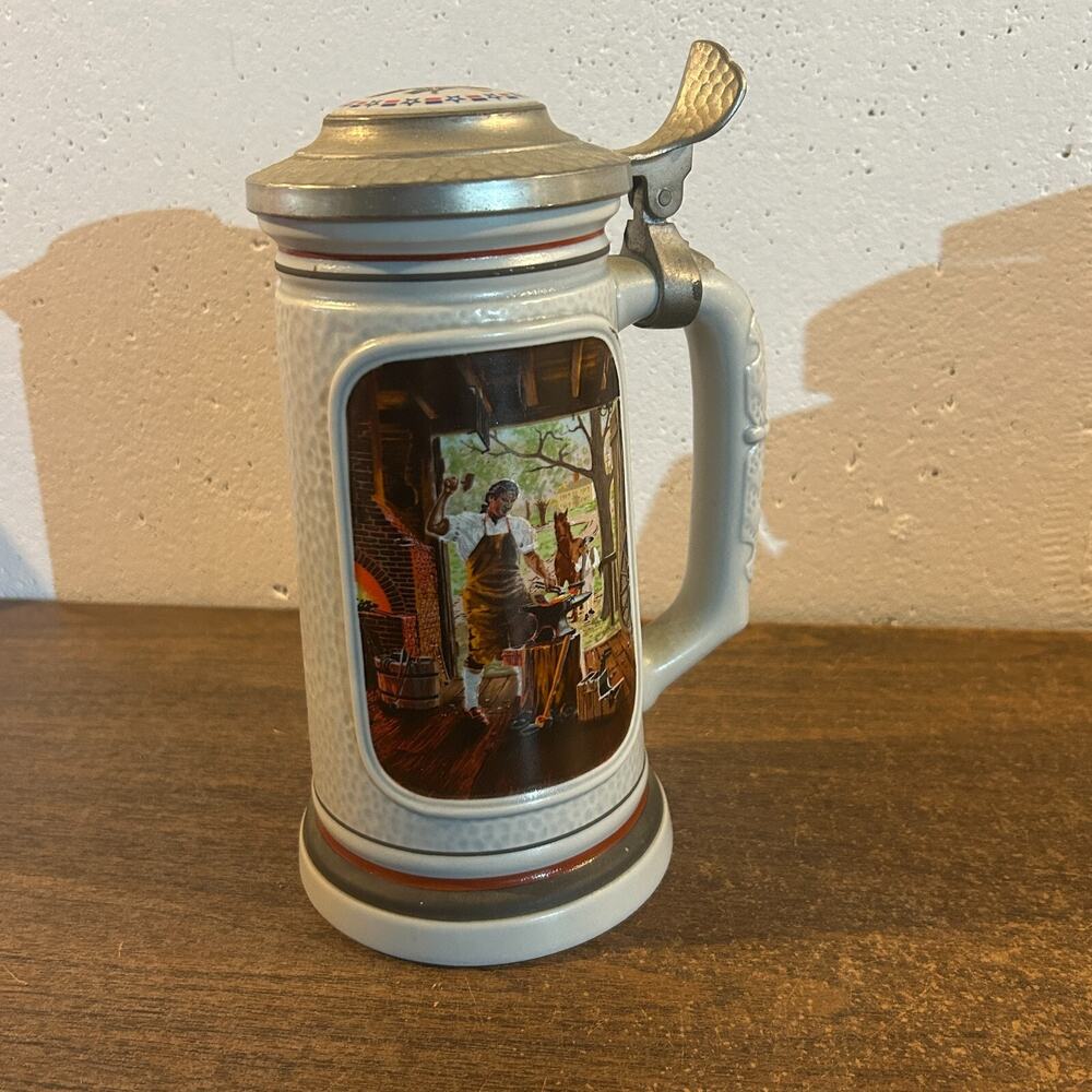 AVON Building of America Beer Stein - The Blacksmith Vintage 1985